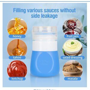 4 Squeeze Salad Dressing Bottles